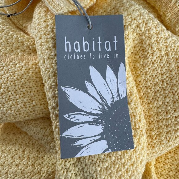 Habitat Summer Pocket Poncho‎ Sweater M/L Daisy Yellow Oversized NWT FS-1365 - Picture 7 of 11